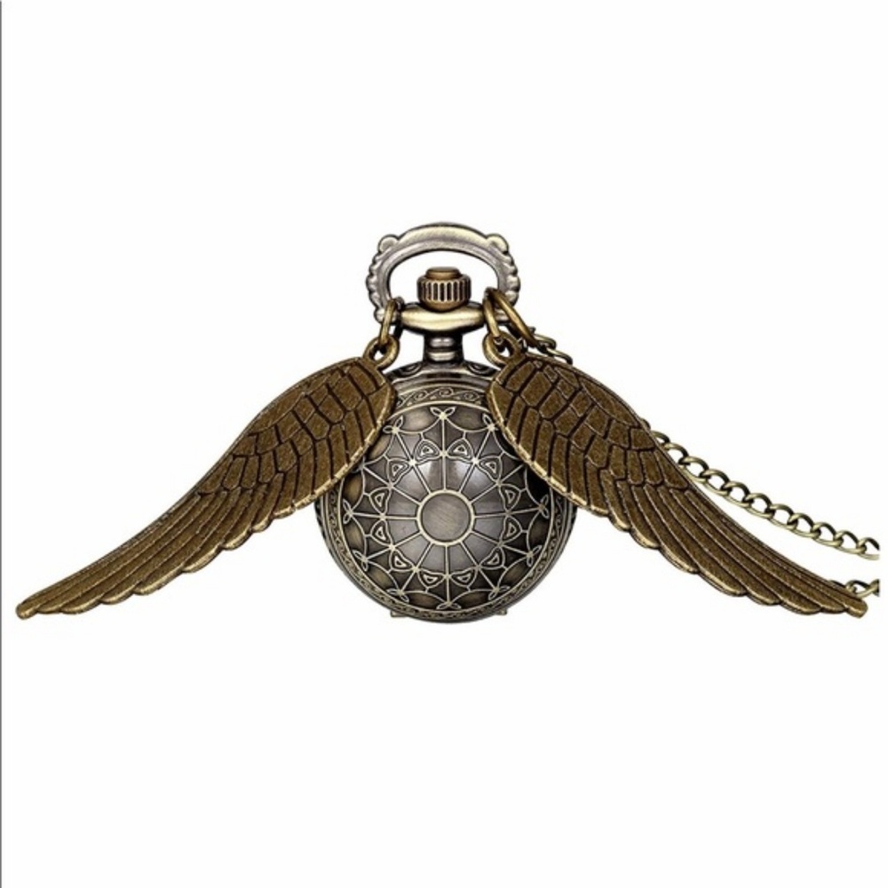 🎃🕸️ Harry Potter Golden Snitch Hidden Watch Pendant 🏆Host Pick🏆 - Picture 7 of 8